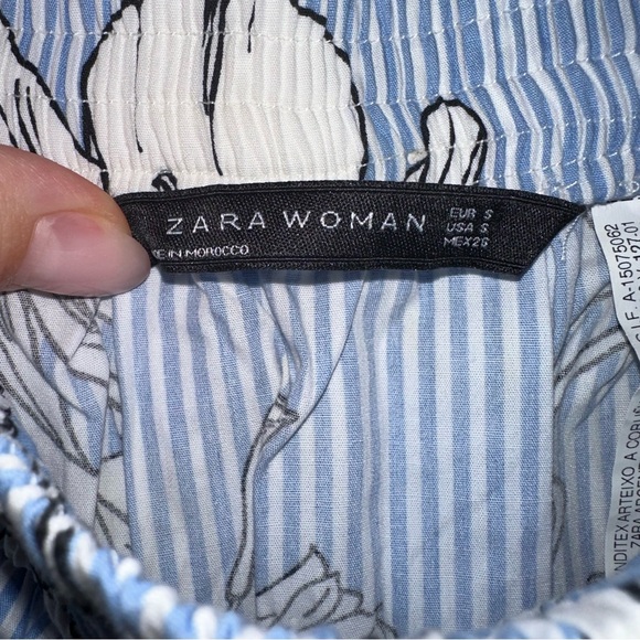 NWOT Zara Striped & Floral Skirt - Picture 9 of 10